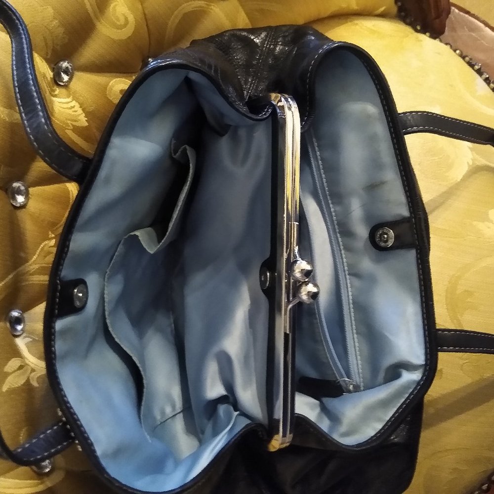 Black Leather Coach Purse - Picture 5 of 5